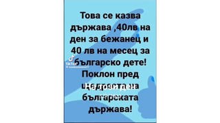 Проверка На Факти: България НЕ Предоставя 40 Лева На Ден За Бежанец И 40 Лева На Месец За Българско Дете
