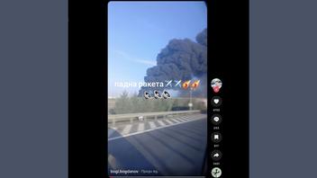 Проверка На Факти: Видео НЕ Показва Огромен Пожар В България, Причинен От Паднала Ракета